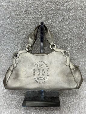Cartier Marcello handbag leather ladies' CARTIER